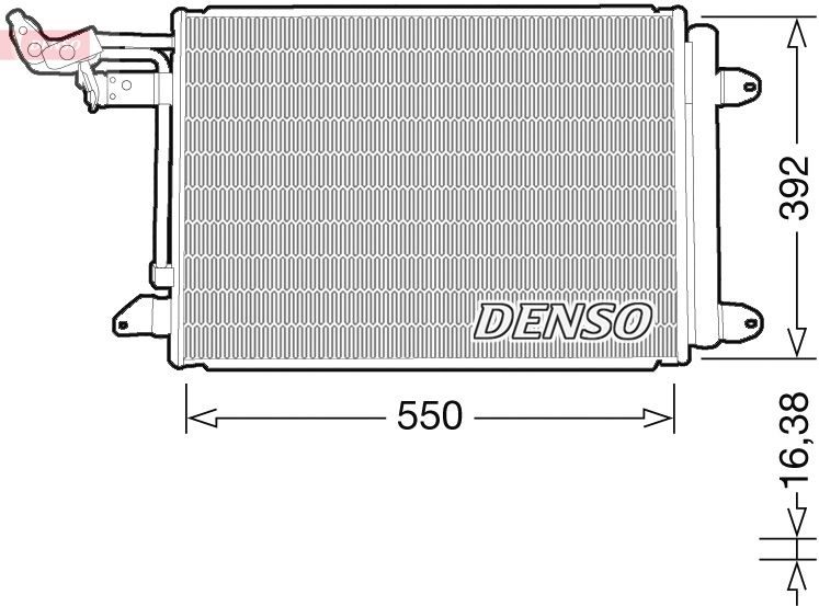 Радіатор кондиціонера DENSO DCN32032 - zapix