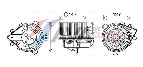 Вентилятор салону AVA QUALITY COOLING PE8395 - zapix