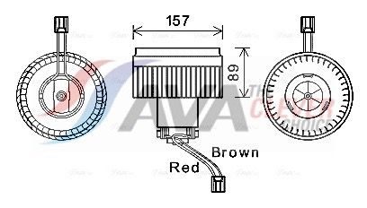 Вентилятор салону AVA QUALITY COOLING VO8177 - zapix
