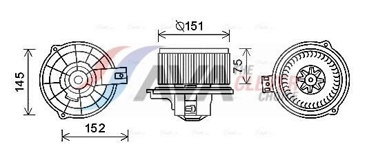 Вентилятор салону AVA QUALITY COOLING KA8234 - zapix