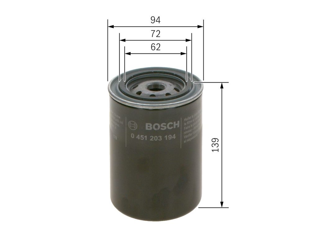 Оливний фільтр BOSCH 0451203194 - zapix