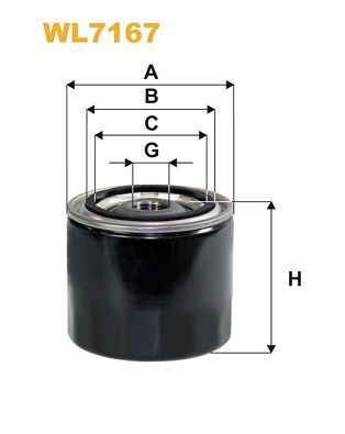 Оливний фільтр WIX FILTERS WL7167