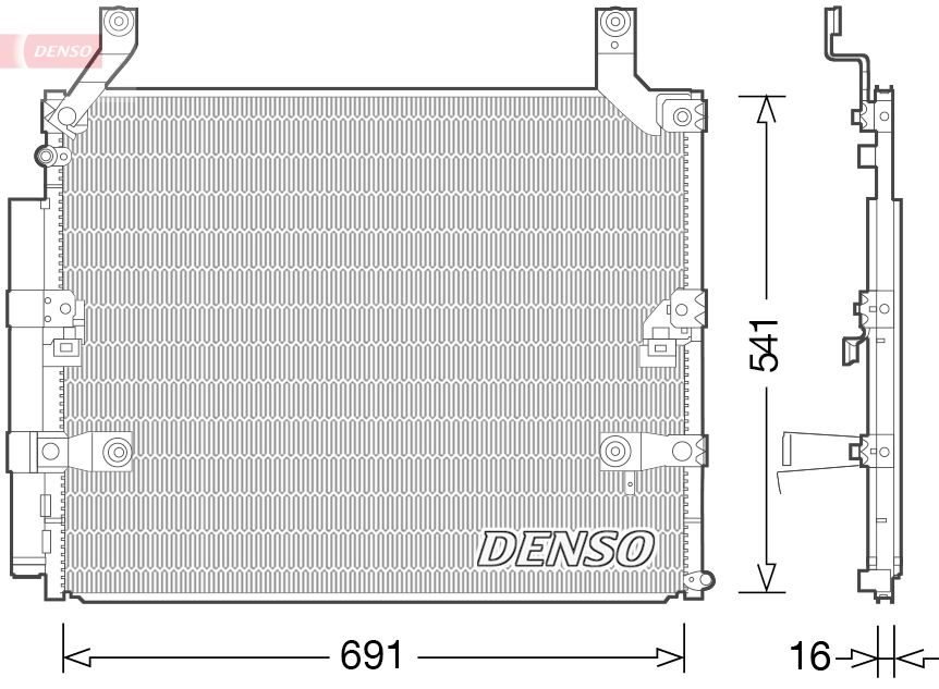 Радіатор кондиціонера DENSO DCN50032 - zapix