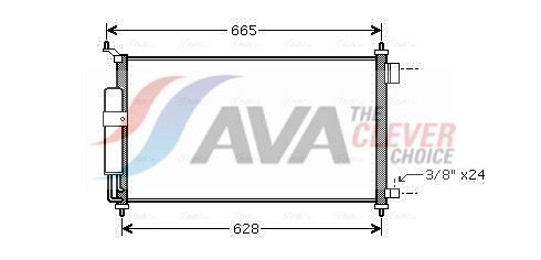 Радіатор кондиціонера AVA QUALITY COOLING DN5251D - zapix