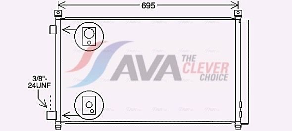 Радіатор кондиціонера AVA QUALITY COOLING DN5456D - zapix