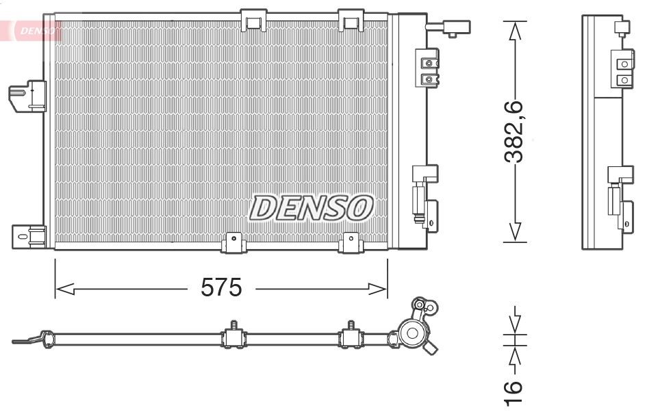 Радіатор кондиціонера DENSO DCN20038 - zapix