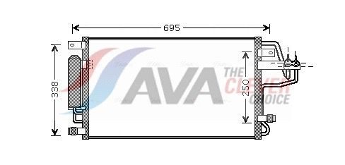 Радіатор кондиціонера AVA QUALITY COOLING HY5156D - zapix