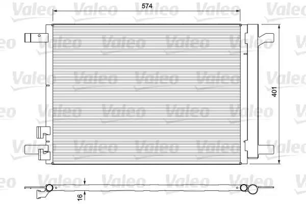 Радіатор кондиціонера VALEO 814375 - zapix