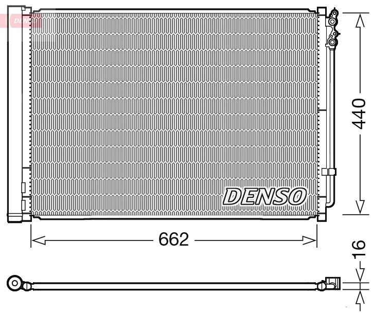 Радіатор кондиціонера DENSO DCN05032 - zapix