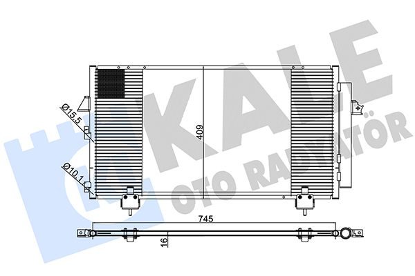 Радіатор кондиціонера KALE OTO RADYATÖR 383400 - zapix