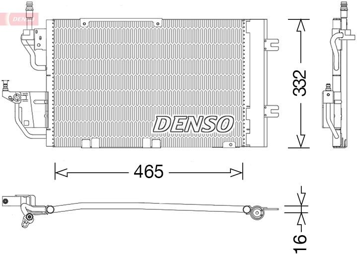 Радіатор кондиціонера DENSO DCN20037 - zapix