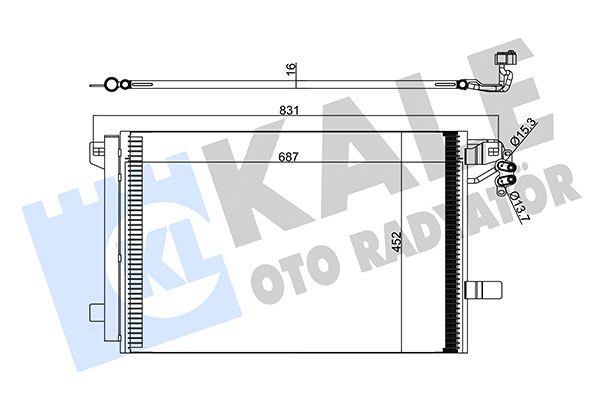 Радіатор кондиціонера KALE OTO RADYATÖR 342480