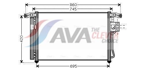 Радіатор кондиціонера AVA QUALITY COOLING HY5176D - zapix