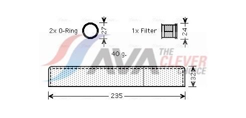 Осушувач кондиціонера AVA QUALITY COOLING TOD349 - zapix