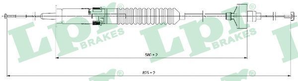 Тросик зчеплення LPR C0266C - zapix
