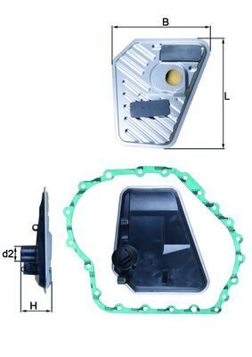 Фільтр АКПП MAHLE HX168D - zapix