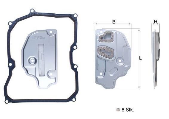 Фільтр АКПП MAHLE HX150KIT - zapix
