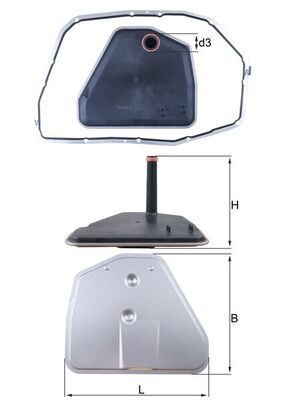 Фільтр АКПП MAHLE HX164D1 - zapix