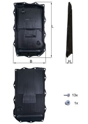 Оливний піддон АКПП MAHLE HX184KIT - zapix