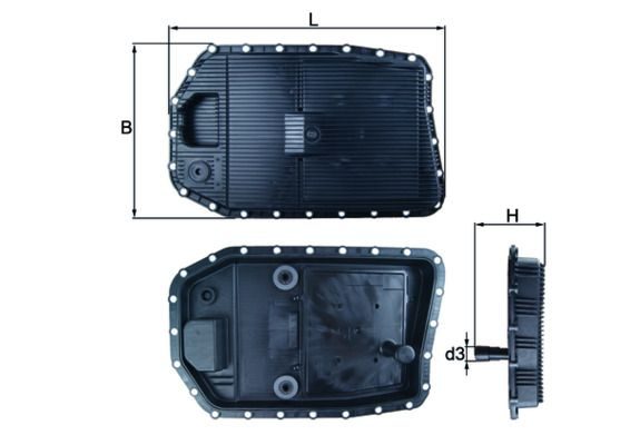 Оливний піддон АКПП MAHLE HX154 - zapix