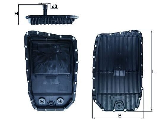 Оливний піддон АКПП MAHLE HX152 - zapix