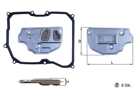 Фільтр АКПП MAHLE HX256D - zapix