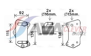 Радіатор коробки передач AVA QUALITY COOLING VN3395 - zapix