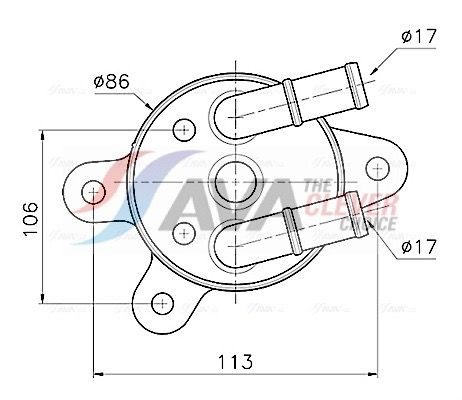Радіатор коробки передач AVA QUALITY COOLING MZ3301 - zapix