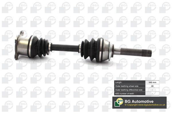 Піввісь BGA DS6100R - zapix