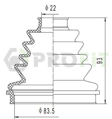Пильник ШРКШ PROFIT 27101189XLB - zapix