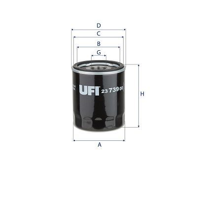 Оливний фільтр UFI 2373900 - zapix