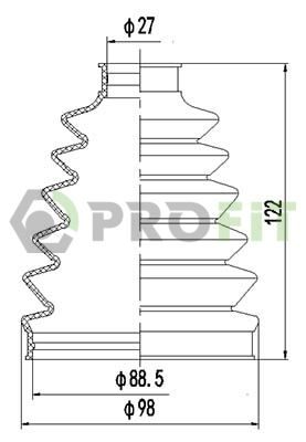 Пильник ШРКШ PROFIT 27100056XLB - zapix