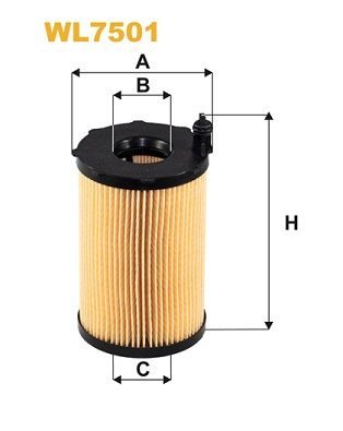 Оливний фільтр WIX FILTERS WL7501