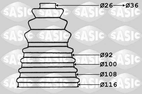 Пильник ШРКШ SASIC 1904010 - zapix