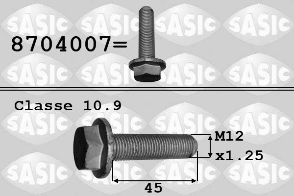 Болт шківа колінвалу SASIC 8704007 - zapix