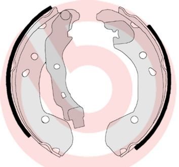 Гальмівні колодки ручника (барабанні) BREMBO S56510 - zapix