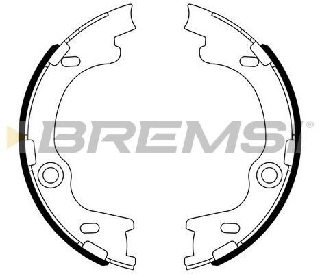 Гальмівні колодки ручника (барабанні) BREMSI GF0804