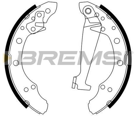 Гальмівні колодки ручника (барабанні) BREMSI GF0556 - zapix