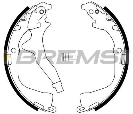 Гальмівні колодки ручника (барабанні) BREMSI GF0561 - zapix