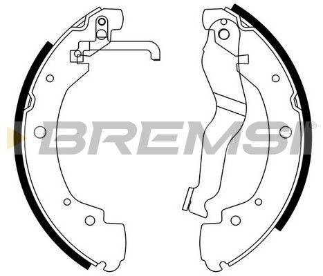 Гальмівні колодки ручника (барабанні) BREMSI GF0557 - zapix