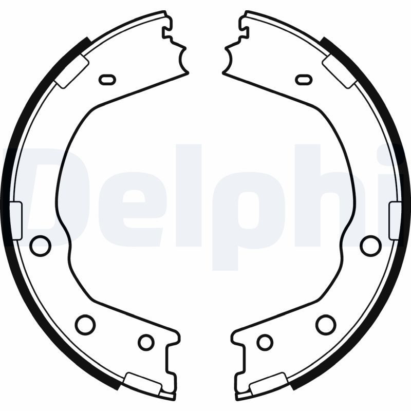 Гальмівні колодки ручника (барабанні) DELPHI LS2067 - zapix