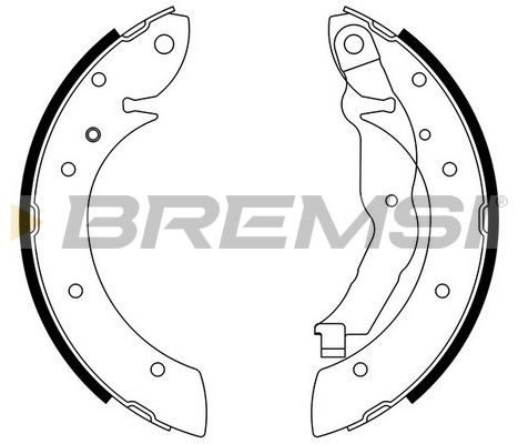 Гальмівні колодки ручника (барабанні) BREMSI GF0077 - zapix