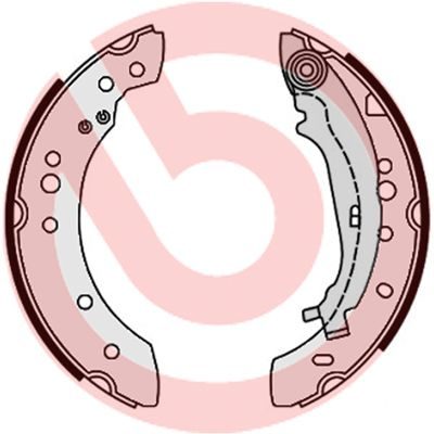 Гальмівні колодки ручника (барабанні) BREMBO S54521 - zapix