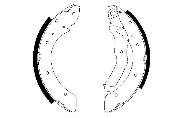 Гальмівні колодки ручника (барабанні) BOSCH 0986487528 - zapix