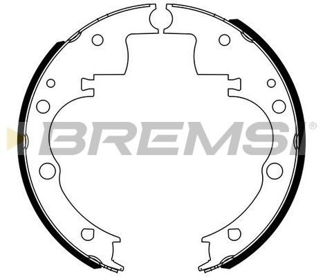 Гальмівні колодки ручника (барабанні) BREMSI GF0166 - zapix