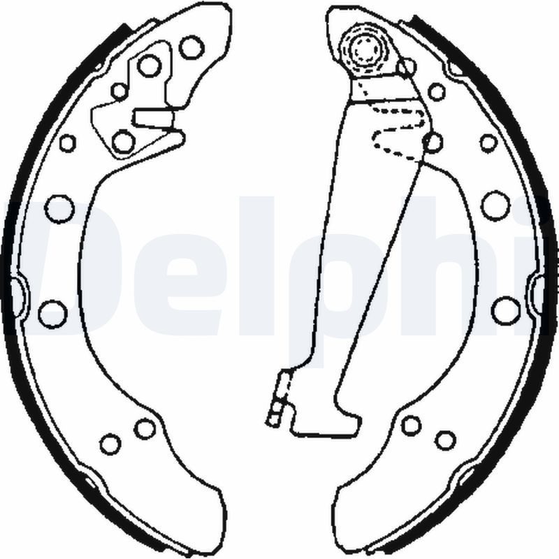 Гальмівні колодки ручника (барабанні) DELPHI LS1625 - zapix