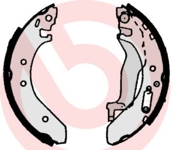 Гальмівні колодки ручника (барабанні) BREMBO S52503 - zapix