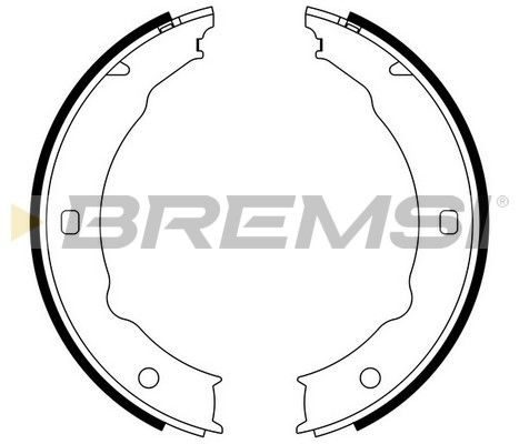 Гальмівні колодки ручника (барабанні) BREMSI GF0387 - zapix