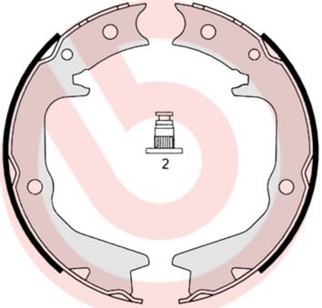 Гальмівні колодки ручника (барабанні) BREMBO S54519 - zapix