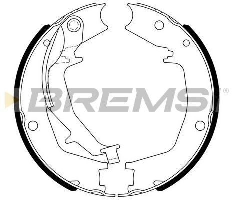 Гальмівні колодки ручника (барабанні) BREMSI GF0727 - zapix
